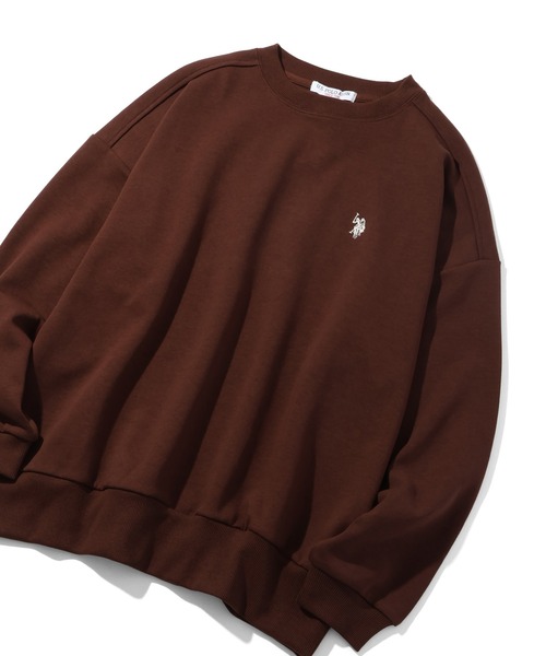 U.S. POLO ASSN.(ユーエスポロアッスン)の「【U.S. POLO ASSN./ユーエスポロアッスン】ロゴ刺繍 クルーネック スウェット トレーナー(スウェット・レディース・ネイビー/ピンク/ブラウン/グリーン/アイボリー/杢グレー・M/L)」の14枚目の写真