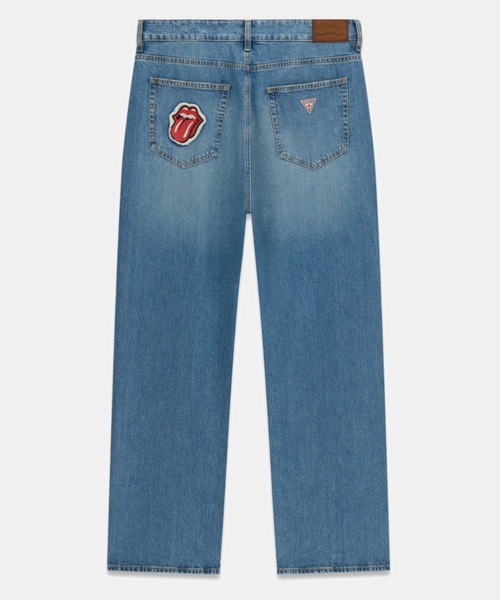 【限定1点】⭐︎GUESS⭐︎USA オーバーオール　赤　デニム ヒョンジン 着用】 GUESS JEANS G18 X Rolling Stones デニムパンツ