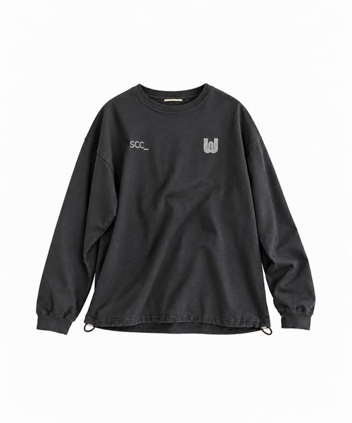 CANAL JEAN（キャナルジーン）の「Twelve12　SCC ロンT（Tシャツ/カットソー・レディース・チャコールグレー/オレンジ/ベージュ・ONE SIZE）」の2枚目の写真