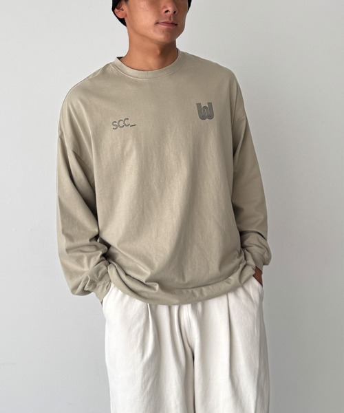 CANAL JEAN（キャナルジーン）の「Twelve12　SCC ロンT（Tシャツ/カットソー・レディース・チャコールグレー/オレンジ/ベージュ・ONE SIZE）」の16枚目の写真