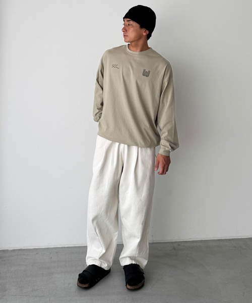 CANAL JEAN（キャナルジーン）の「Twelve12　SCC ロンT（Tシャツ/カットソー・レディース・チャコールグレー/オレンジ/ベージュ・ONE SIZE）」の17枚目の写真