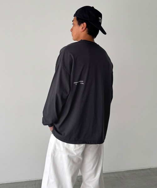 CANAL JEAN（キャナルジーン）の「Twelve12　SCC ロンT（Tシャツ/カットソー・レディース・チャコールグレー/オレンジ/ベージュ・ONE SIZE）」の18枚目の写真