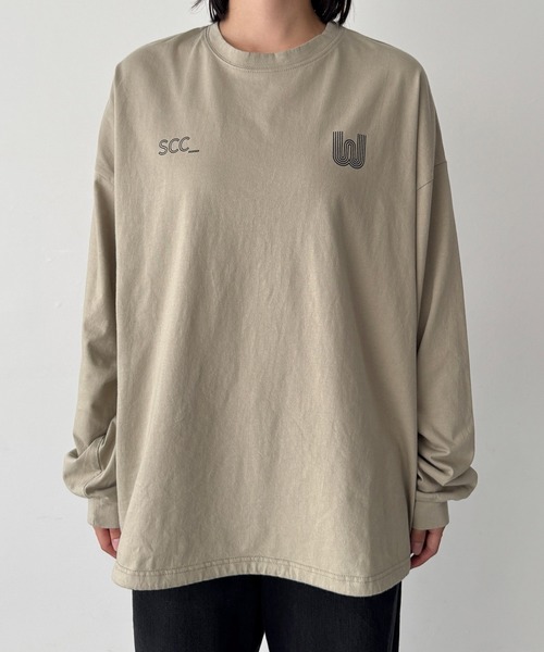 CANAL JEAN（キャナルジーン）の「Twelve12　SCC ロンT（Tシャツ/カットソー・レディース・チャコールグレー/オレンジ/ベージュ・ONE SIZE）」の22枚目の写真