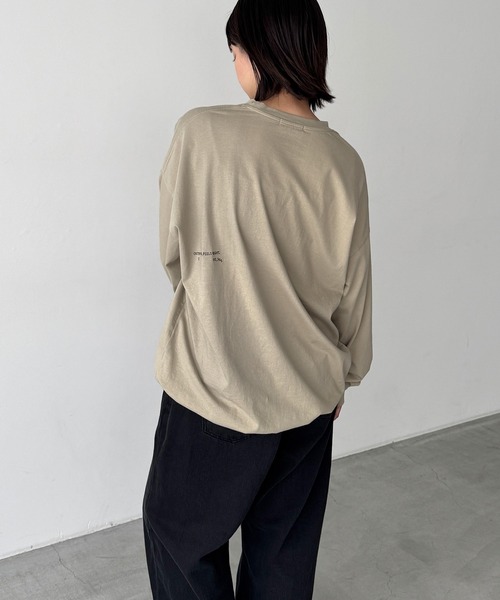 CANAL JEAN（キャナルジーン）の「Twelve12　SCC ロンT（Tシャツ/カットソー・レディース・チャコールグレー/オレンジ/ベージュ・ONE SIZE）」の7枚目の写真