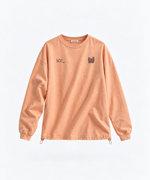 CANAL JEAN（キャナルジーン）の「Twelve12　SCC ロンT（Tシャツ/カットソー・レディース・チャコールグレー/オレンジ/ベージュ・ONE SIZE）」の4枚目の写真