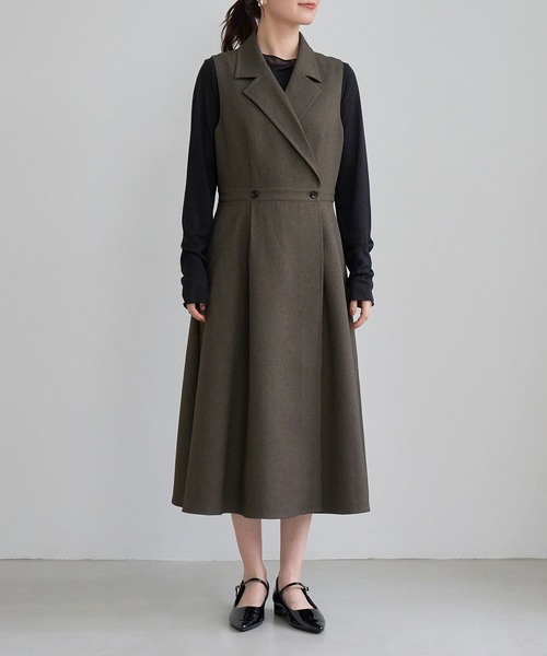 ROPE' PICNIC(ロペピクニック)の「トレンチジャンパースカート(ジャンパースカート・レディース・カーキ/ブラック・S/M)」の21枚目の写真