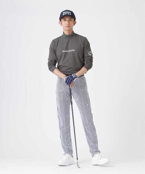 PEARLY GATES(パーリーゲイツ)の「スーピマベア天長袖ハイネックカットソー (MENS)(Tシャツ/カットソー・メンズ・ホワイト/ネイビー/ピンク/グレー系その他2・MEDIUM/XX-LARGE/SMALL/X-LARGE/LARGE)」の6枚目の写真