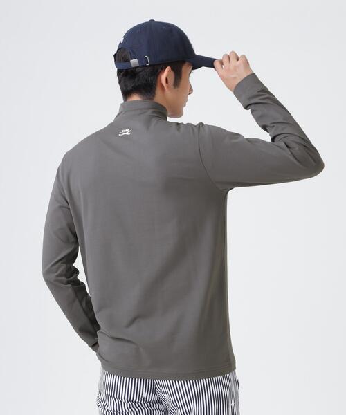 PEARLY GATES(パーリーゲイツ)の「スーピマベア天長袖ハイネックカットソー (MENS)(Tシャツ/カットソー・メンズ・ホワイト/ネイビー/ピンク/グレー系その他2・MEDIUM/XX-LARGE/SMALL/X-LARGE/LARGE)」の8枚目の写真