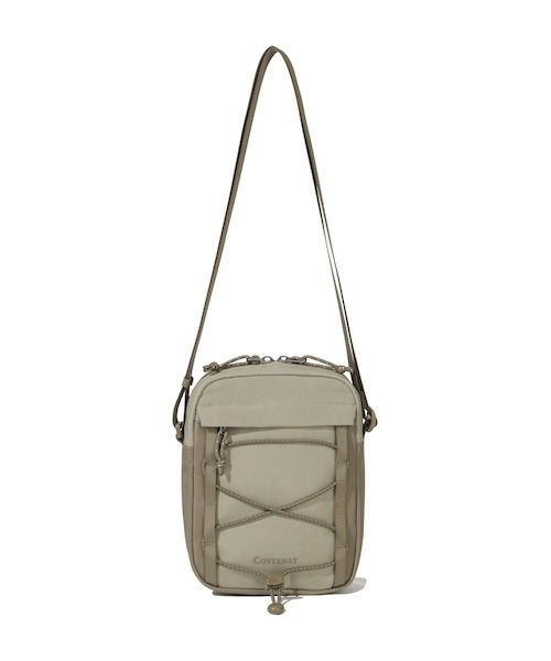 COVERNAT（カバーナット）の「NEW AUTHENTIC MINI CROSSBODY BAG（ボディバッグ/ウエストポーチ・メンズ・ブラック/ベージュ・FREE）」の6枚目の写真