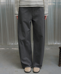 P3337 カーブドチノパンツ_チャコール
