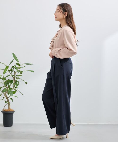COHINA(コヒナ)の「ウエストボタンタックマリンパンツ 【低身長・小柄女性】(その他パンツ・レディース・オフホワイト/ネイビー/グレイッシュベージュ・M-Regular/S-Regular/XS-Short/XS-Regular/S-Short)」の5枚目の写真