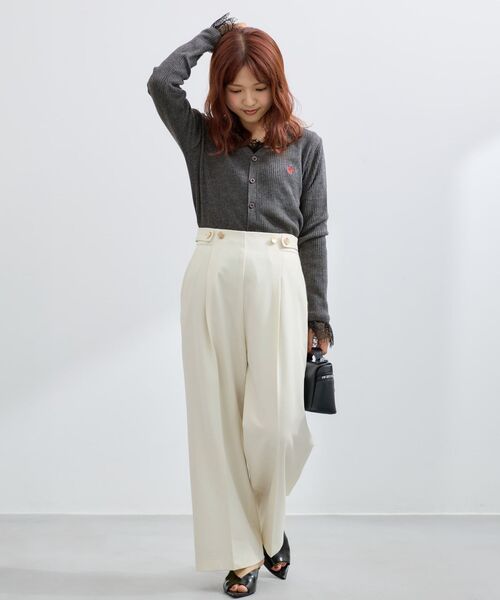 COHINA(コヒナ)の「ウエストボタンタックマリンパンツ 【低身長・小柄女性】(その他パンツ・レディース・オフホワイト/ネイビー/グレイッシュベージュ・M-Regular/S-Regular/XS-Short/XS-Regular/S-Short)」の11枚目の写真