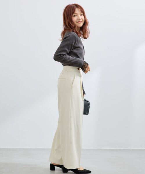 COHINA(コヒナ)の「ウエストボタンタックマリンパンツ 【低身長・小柄女性】(その他パンツ・レディース・オフホワイト/ネイビー/グレイッシュベージュ・M-Regular/S-Regular/XS-Short/XS-Regular/S-Short)」の12枚目の写真