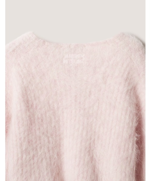 Maison Kitsune(メゾンキツネ)の「FLUFFY ALPACA CROPPED CARDIGAN(カーディガン/ボレロ・レディース・ライトピンク・XS/L/M/S)」の9枚目の写真