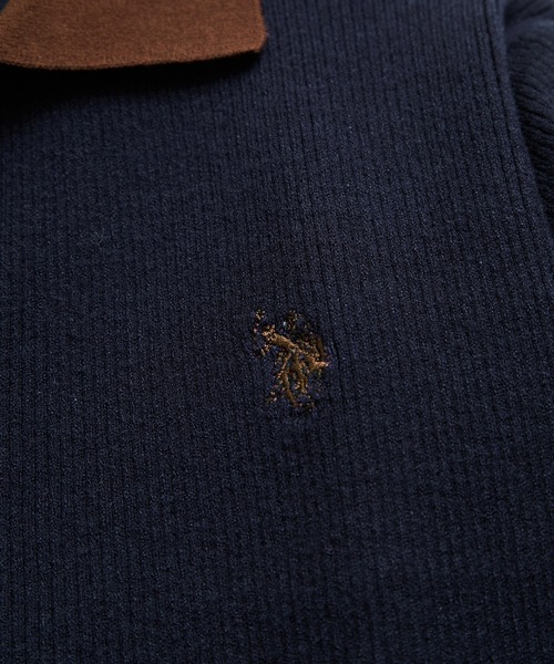 U.S. POLO ASSN.(ユーエスポロアッスン)の「【U.S. POLO ASSN.】別注/配色襟つきニットPOカーデ(カーディガン/ボレロ・レディース・ブラウン/ネイビー/グレー・FREE)」の21枚目の写真