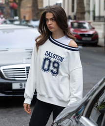 DIMANCHE（ディマンシュ）の「Dalston Sweatshirt (white)（スウェット）」