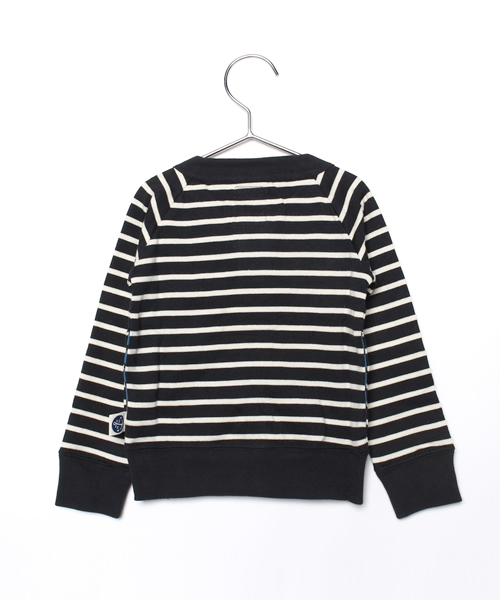 RUGGEDWORKS(ラゲッドワークス)の「ボーダーカーディガン(カーディガン/ボレロ・キッズ・ライトブルー/チャコールグレー/ブルー/ピンク/レッド/ダークブルー・100cm/80cm/130cm/140cm/120cm/110cm/90cm)」の7枚目の写真