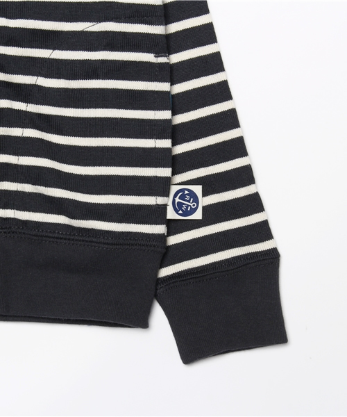 RUGGEDWORKS(ラゲッドワークス)の「ボーダーカーディガン(カーディガン/ボレロ・キッズ・ライトブルー/チャコールグレー/ブルー/ピンク/レッド/ダークブルー・100cm/80cm/130cm/140cm/120cm/110cm/90cm)」の9枚目の写真