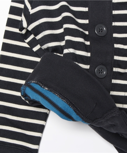 RUGGEDWORKS(ラゲッドワークス)の「ボーダーカーディガン(カーディガン/ボレロ・キッズ・ライトブルー/チャコールグレー/ブルー/ピンク/レッド/ダークブルー・100cm/80cm/130cm/140cm/120cm/110cm/90cm)」の12枚目の写真