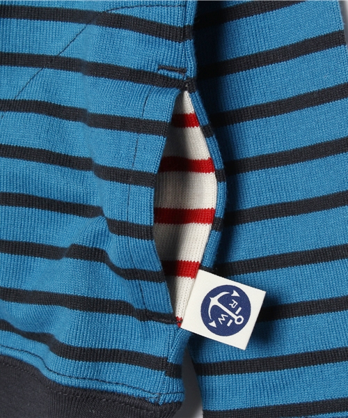 RUGGEDWORKS(ラゲッドワークス)の「ボーダーカーディガン(カーディガン/ボレロ・キッズ・ライトブルー/チャコールグレー/ブルー/ピンク/レッド/ダークブルー・100cm/80cm/130cm/140cm/120cm/110cm/90cm)」の14枚目の写真