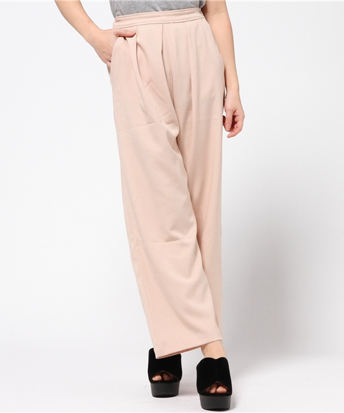 mystic(ミスティック)の「【mystic】ボックスタックパンツ(その他パンツ・レディース・ベージュ/グレー/ブラック/ピンク・フリ-)」の4枚目の写真