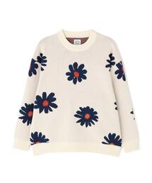 BEAVER（ビーバー）の「B omnivore/ビーオムニボー　FLOWER KNIT TOP（ニット/セーター）」