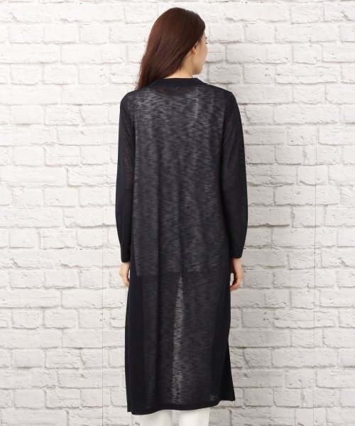 LEPSIM（レプシィム）の「カットマキシショールカーディガンLS 712974（カーディガン/ボレロ・レディース・オフホワイト/トップグレー/ダークネイビー・FREE）」の9枚目の写真