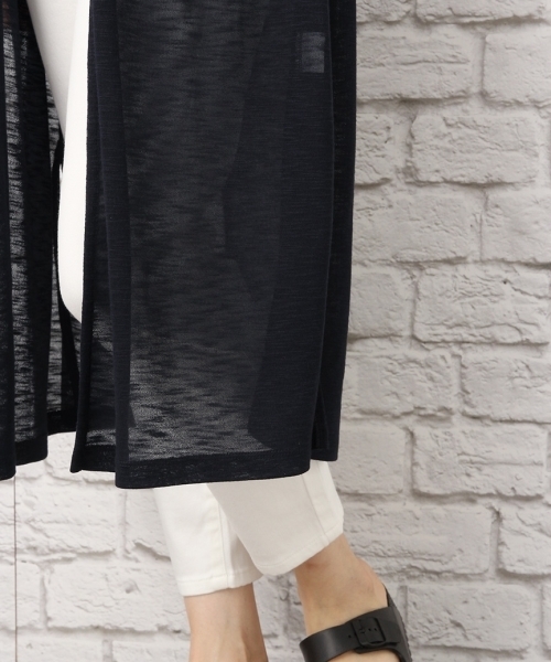 LEPSIM（レプシィム）の「カットマキシショールカーディガンLS 712974（カーディガン/ボレロ・レディース・オフホワイト/トップグレー/ダークネイビー・FREE）」の13枚目の写真