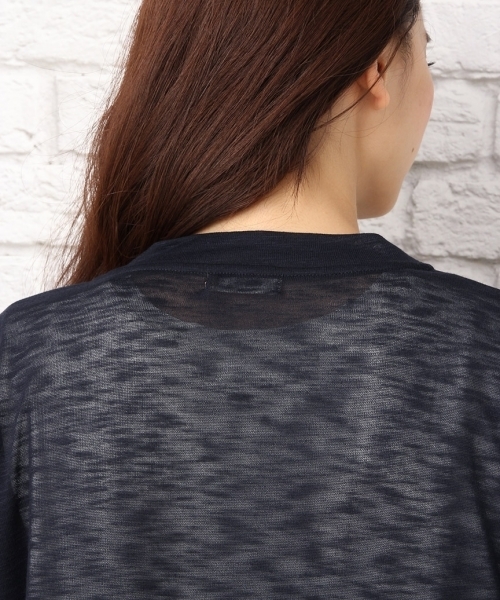 LEPSIM（レプシィム）の「カットマキシショールカーディガンLS 712974（カーディガン/ボレロ・レディース・オフホワイト/トップグレー/ダークネイビー・FREE）」の14枚目の写真