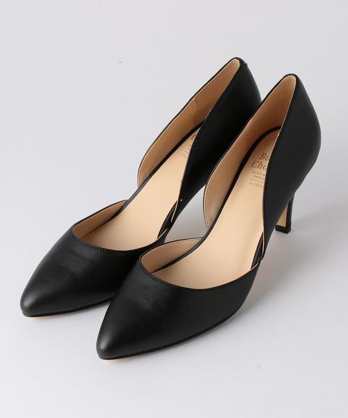 Boisson Chocolat（ボワソンショコラ）の「BFCポインテッドセパレートPS75（パンプス・レディース・ブラック/ピンク/レッド・23cm/24.5cm/22.5cm/23.5cm/22cm/24cm）」の2枚目の写真