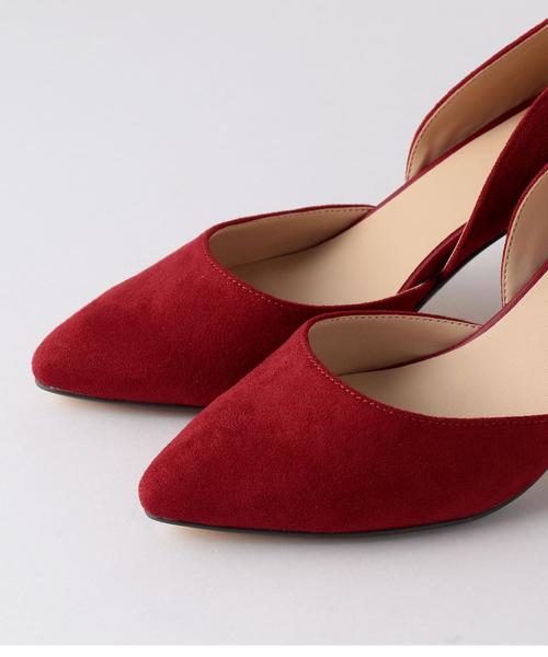 Boisson Chocolat（ボワソンショコラ）の「BFCポインテッドセパレートPS75（パンプス・レディース・ブラック/ピンク/レッド・23cm/24.5cm/22.5cm/23.5cm/22cm/24cm）」の9枚目の写真