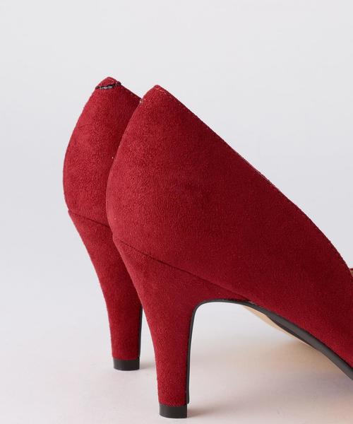 Boisson Chocolat（ボワソンショコラ）の「BFCポインテッドセパレートPS75（パンプス・レディース・ブラック/ピンク/レッド・23cm/24.5cm/22.5cm/23.5cm/22cm/24cm）」の10枚目の写真