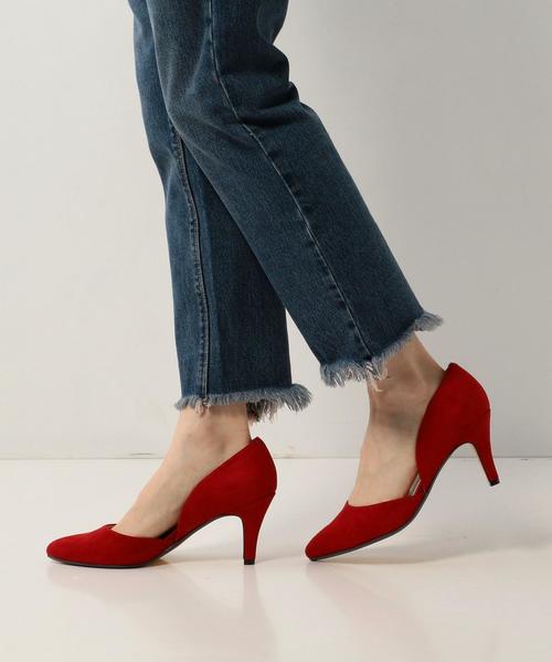 Boisson Chocolat（ボワソンショコラ）の「BFCポインテッドセパレートPS75（パンプス・レディース・ブラック/ピンク/レッド・23cm/24.5cm/22.5cm/23.5cm/22cm/24cm）」の13枚目の写真