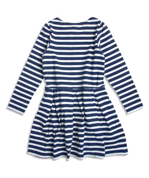 apres les cours(アプレレクール)の「デイリーボーダーワンピース(ワンピース・キッズ・ネイビー/ブラック/レッド・140/100/120/90/80/130/110)」の11枚目の写真