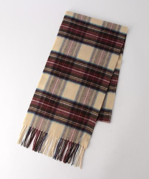 Johnstons of Elgin（ジョンストンズオブエルガン）の「[ジョンストンズ] ★JOHNSTONSCASH D/STW マフラー◆（マフラー・メンズ・オフホワイト・FREE）」の2枚目の写真