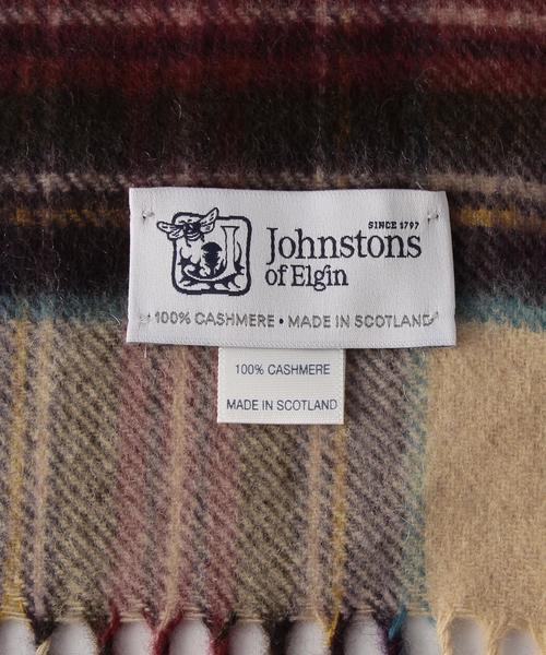 Johnstons of Elgin（ジョンストンズオブエルガン）の「[ジョンストンズ] ★JOHNSTONSCASH D/STW マフラー◆（マフラー・メンズ・オフホワイト・FREE）」の5枚目の写真