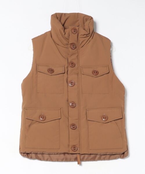 HOUSTON（ヒューストン）の「【HOUSTON】THINSULATE(シンサレート)/MONTREAL VEST（ダウンベスト・メンズ・ウッドランド/ブラック/ブラウン系その他/オリーブドラブ/グレー系カモフラージュ/グリーン系カモフラージュ・LARGE/MEDIUM/SMALL/X-LARGE）」の2枚目の写真