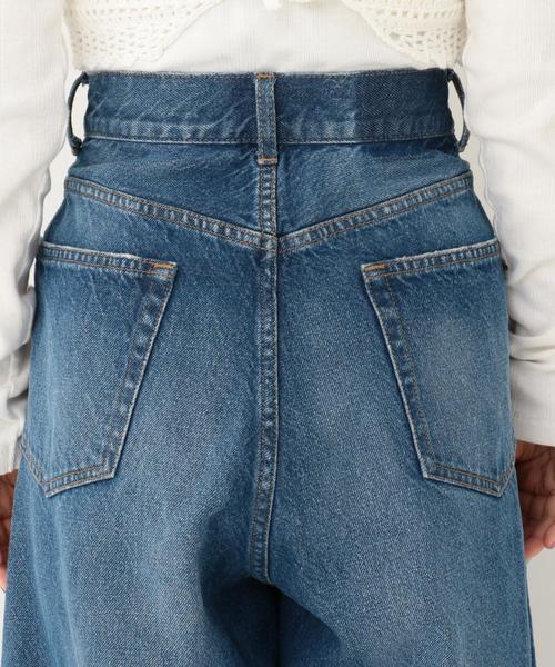 Another Edition(アナザーエディション)の「リメイクデザインデニムワイドパンツ/ AECM DNM リメイクデザイン WIDE(デニムパンツ・レディース・コバルトブルー・MEDIUM/SMALL)」の6枚目の写真