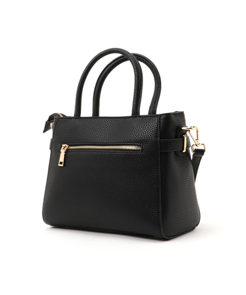 PLAIN CLOTHING(プレーンクロージング)の「フロントメタルハンドバッグ/ショルダーバッグ【PLAIN CLOTHING】(ショルダーバッグ・レディース・ベージュ/ネイビー/レッド/キャメル/グレー/ブラック・FREE)」の7枚目の写真