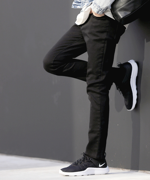 WEGO(ウィゴー)の「WEGO/【WEB限定】ストレッチスキニーパンツ(その他パンツ・メンズ・ブラック/ベージュ/ネイビー・X-SMALL/MEDIUM/LARGE/SMALL)」の2枚目の写真