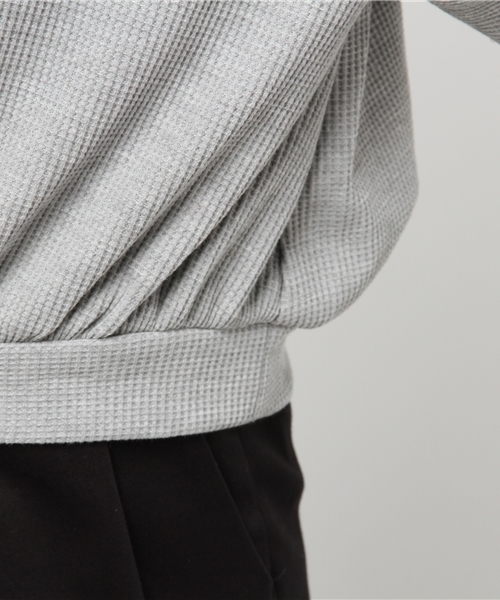 Heather（ヘザー）の「ワッフル*ソデボリューム7分袖　748061（Tシャツ/カットソー・レディース・ヘザ－グレー/ライトイエロー/アイボリー・FREE）」の9枚目の写真