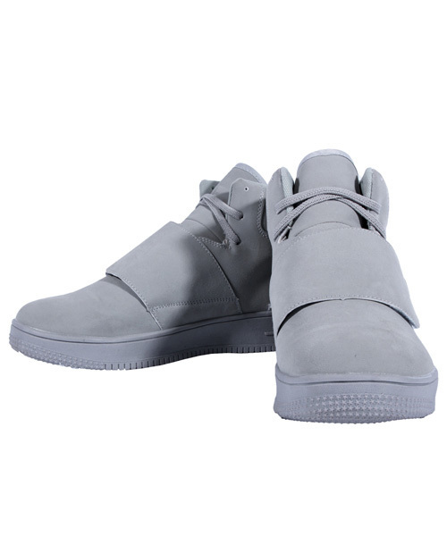 ８(eight)（エイト）の「ハイカット ホワイトスニーカー PUレザー（スニーカー・メンズ・ベージュ/グレー/ブラック・25.5cm/27.0cm/26.0cm/25.0cm/28.0cm/26.5cm）」の3枚目の写真