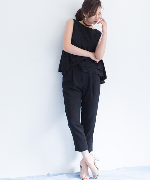 STUDIOUS（ステュディオス）の「リネンライクAラインレイヤードブラウス（シャツ/ブラウス・レディース・アイボリー/ブラック/ブラウン/ライトグレー/ブラック系その他/キャメル・FREE）」の11枚目の写真