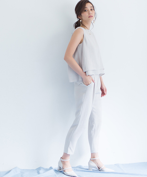 STUDIOUS（ステュディオス）の「リネンライクAラインレイヤードブラウス（シャツ/ブラウス・レディース・アイボリー/ブラック/ブラウン/ライトグレー/ブラック系その他/キャメル・FREE）」の15枚目の写真