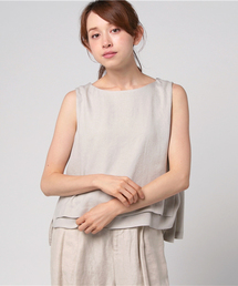 STUDIOUS | STUDIOUS リネンライクAラインレイヤードブラウス(シャツ/ブラウス)