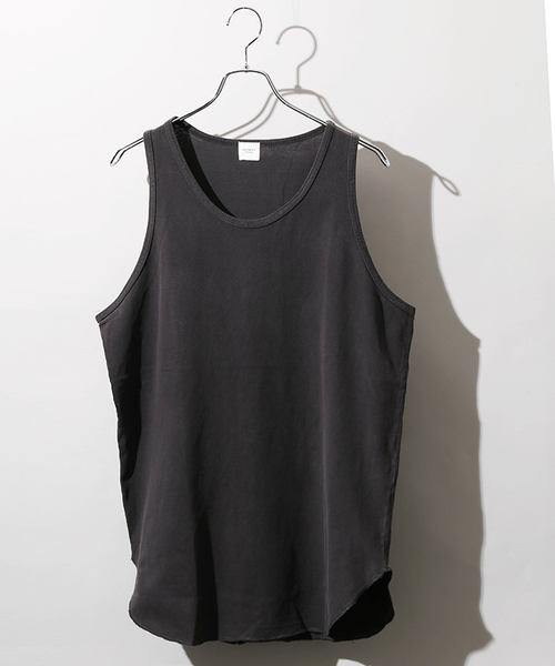 WEGO（ウィゴー）の「WEGO/ピグメントラウンドロングタンクトップ（タンクトップ・メンズ・レッド/オレンジ/スミクロ/ロイヤルブルー・MEDIUM/LARGE）」の2枚目の写真