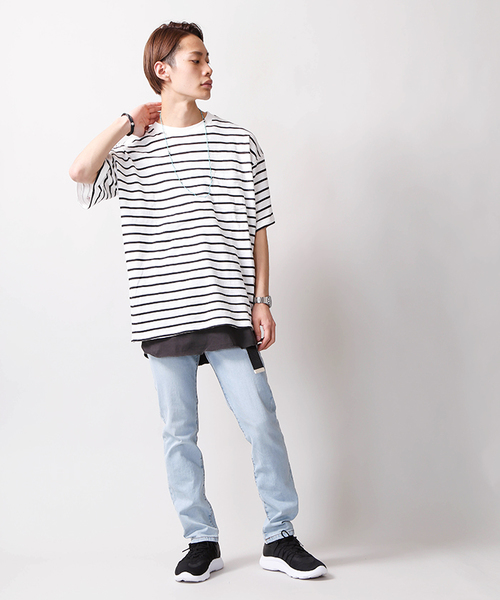 WEGO（ウィゴー）の「WEGO/ピグメントラウンドロングタンクトップ（タンクトップ・メンズ・レッド/オレンジ/スミクロ/ロイヤルブルー・MEDIUM/LARGE）」の10枚目の写真