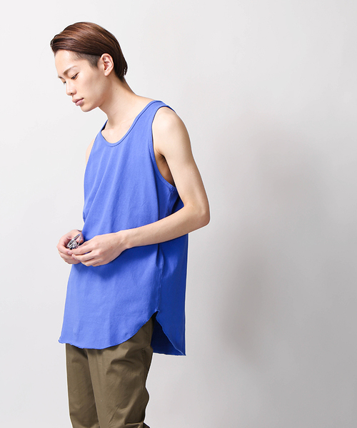 WEGO（ウィゴー）の「WEGO/ピグメントラウンドロングタンクトップ（タンクトップ・メンズ・レッド/オレンジ/スミクロ/ロイヤルブルー・MEDIUM/LARGE）」の22枚目の写真