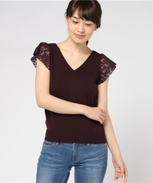 PROPORTION BODY DRESSING | 【CanCam7月号掲載】ラッフルスリーブVネックニット(ニット/セーター)