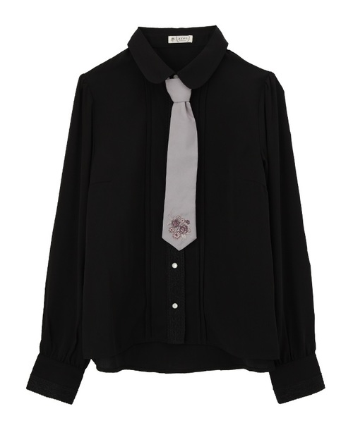 axes femme（アクシーズファム）の「ネクタイ付ブラウス（シャツ